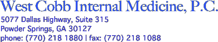 West Cobb Internal Medicine, P.C.